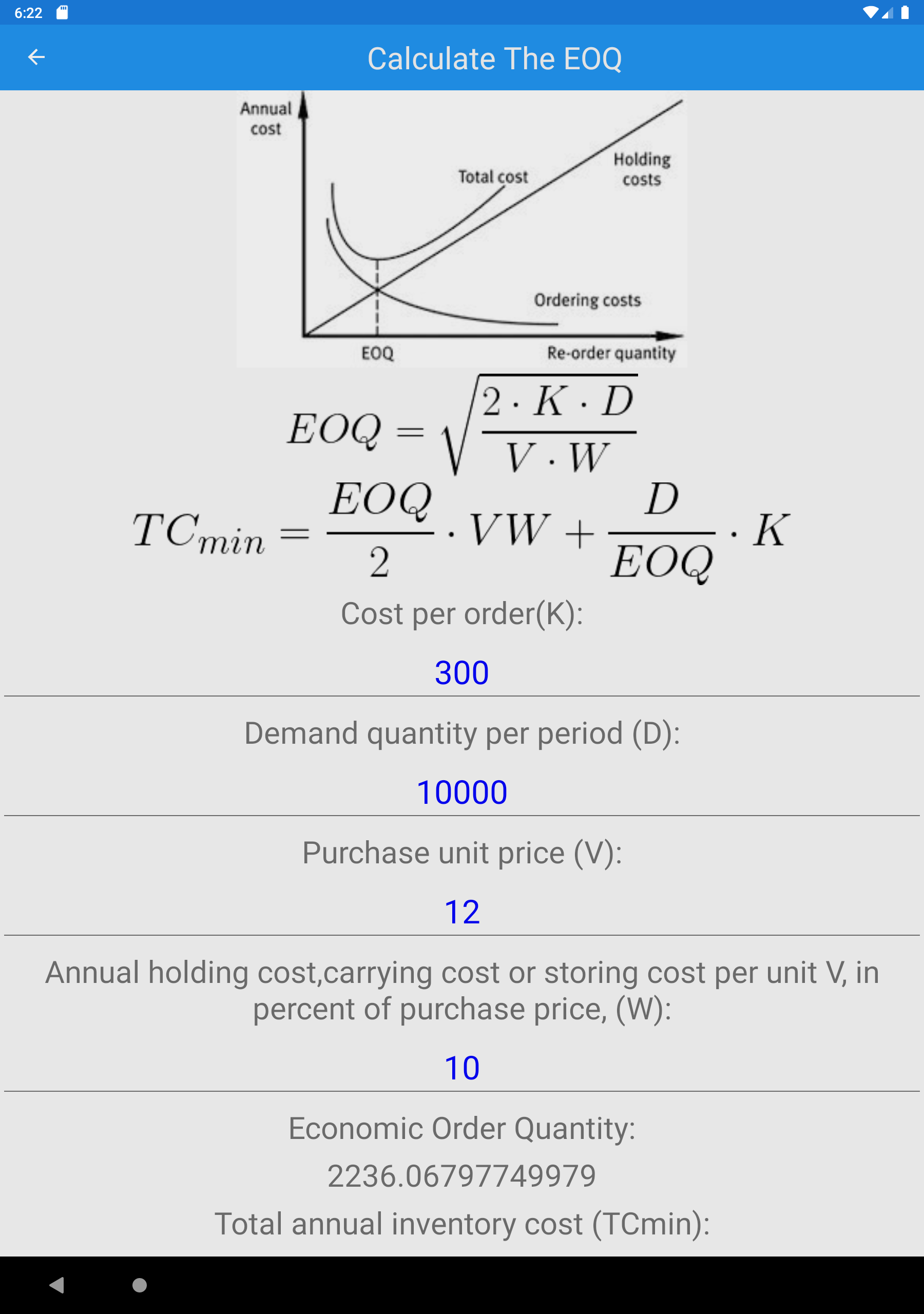 EconomicOrderQuantity