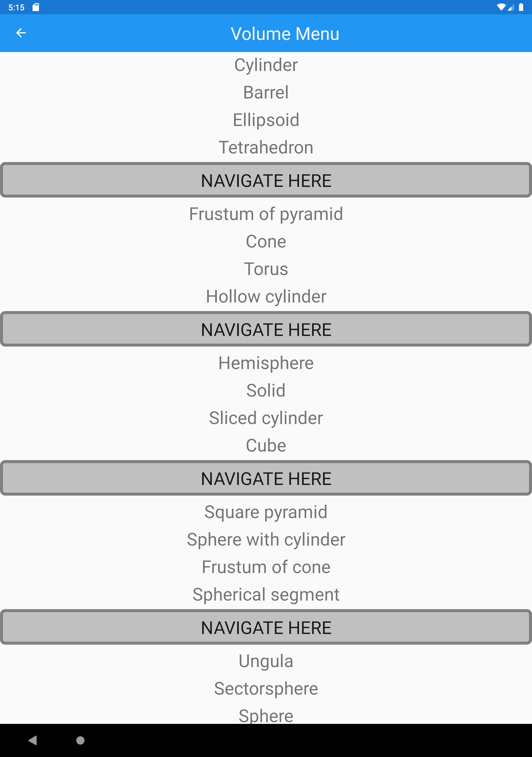 Volumeoverview